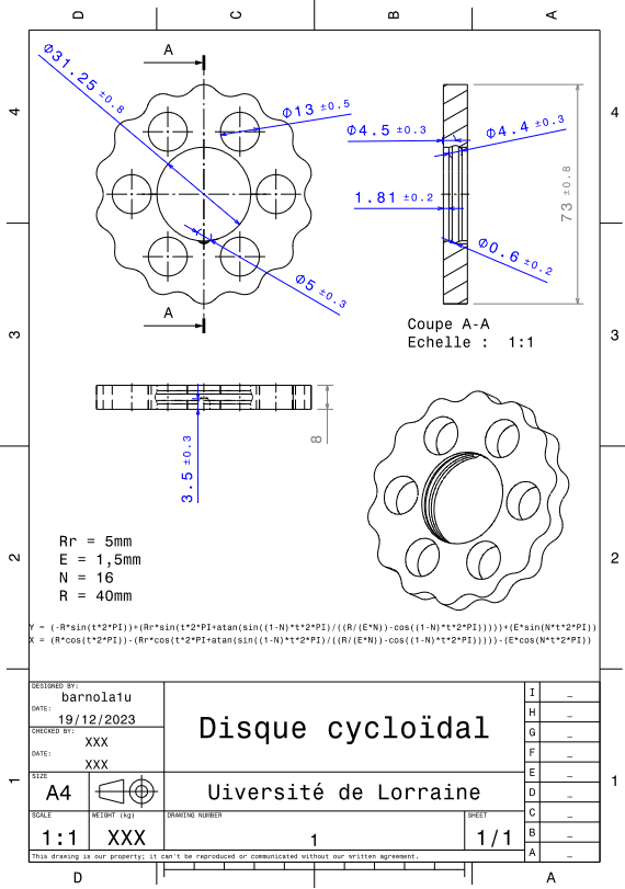 Conception et fabrication