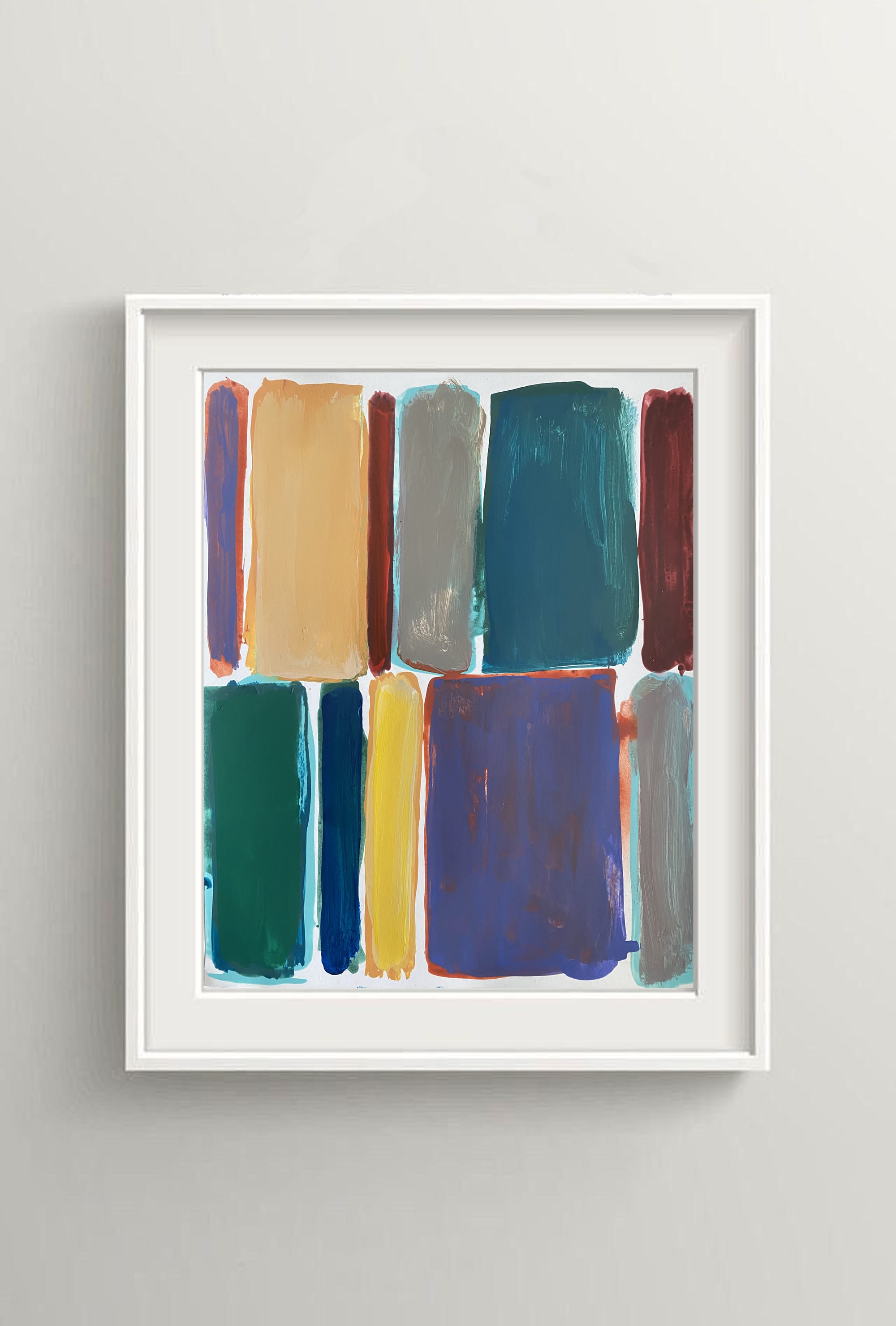 HORIZONTES VERTICALES, Acrilic / Cardboard