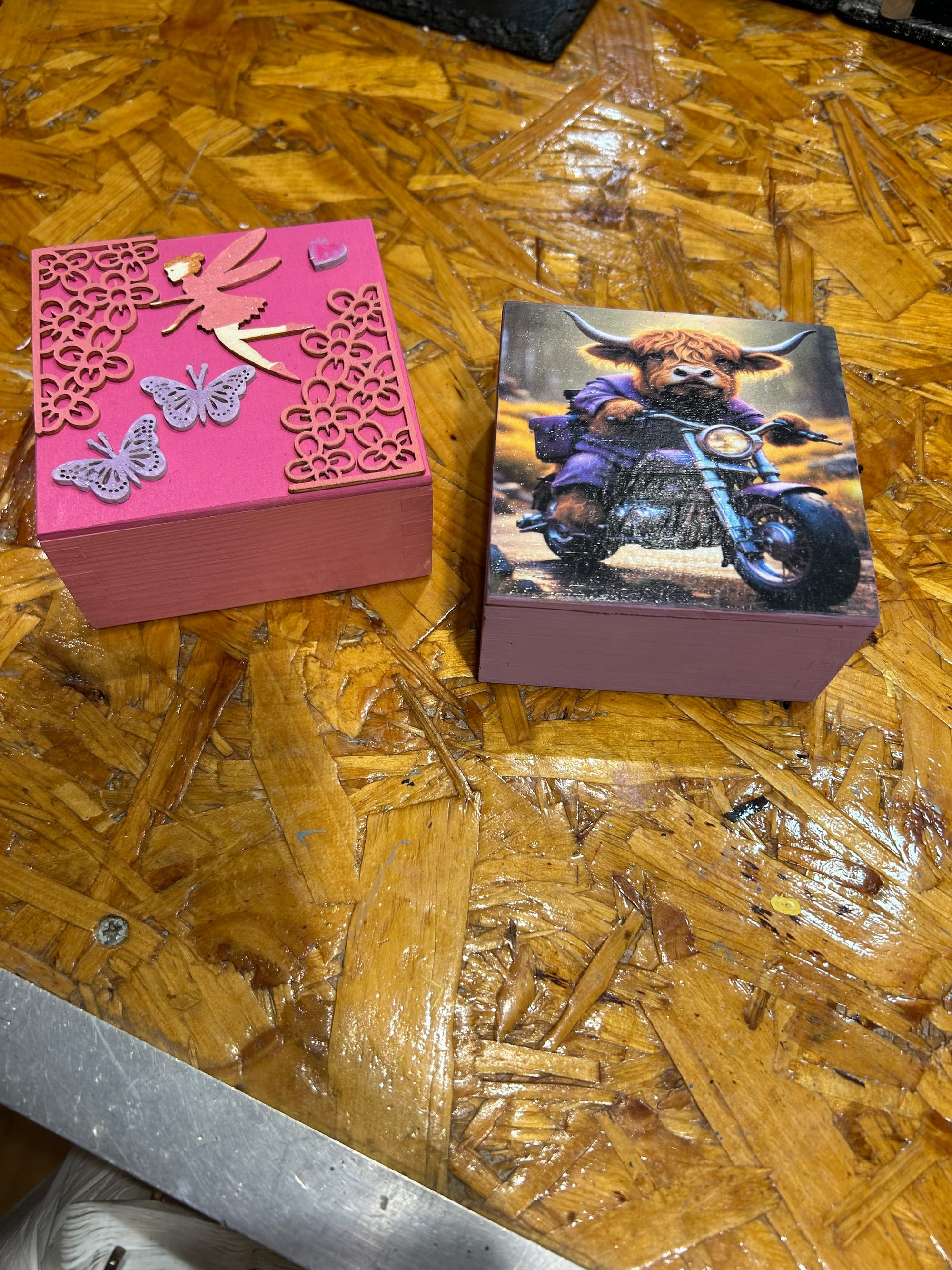 Personalised boxes all individual no two ever made the same