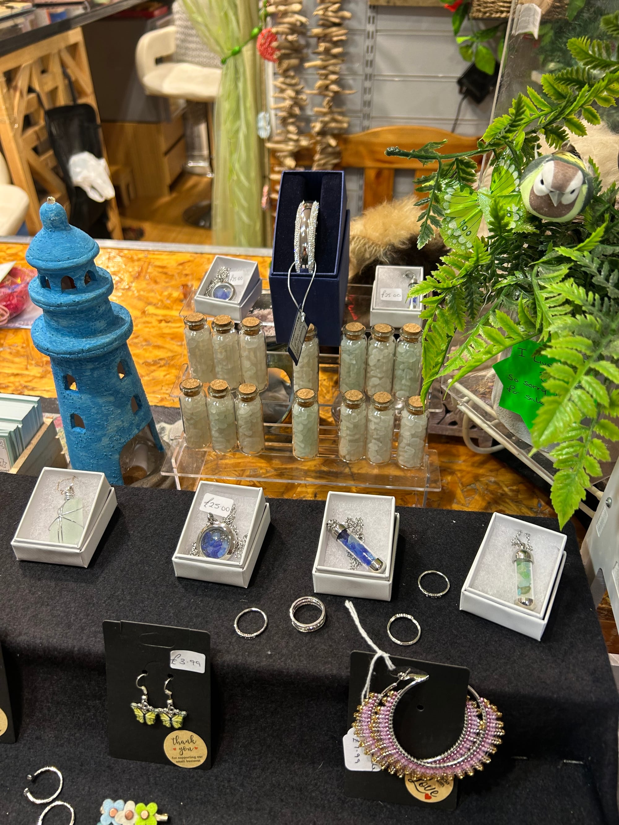 Beautiful sea glass items made locally by Shoreline Designs