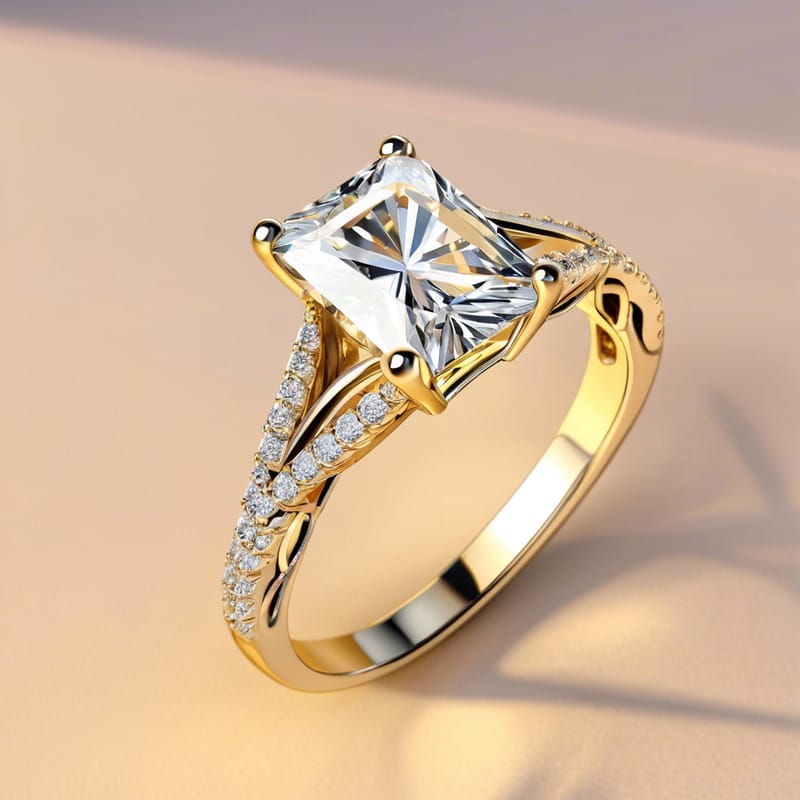 Radiant Illumination: The Art and Design of Radiant Cut Engagement Ring Settings