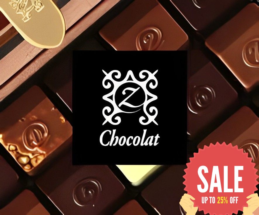 Luxury chocolate box gift from Zchocolat, featuring exquisite handcrafted mahogany box filled with premium French chocolates. The elegant design showcases fine craftsmanship, perfect for holiday gifting or special occasions