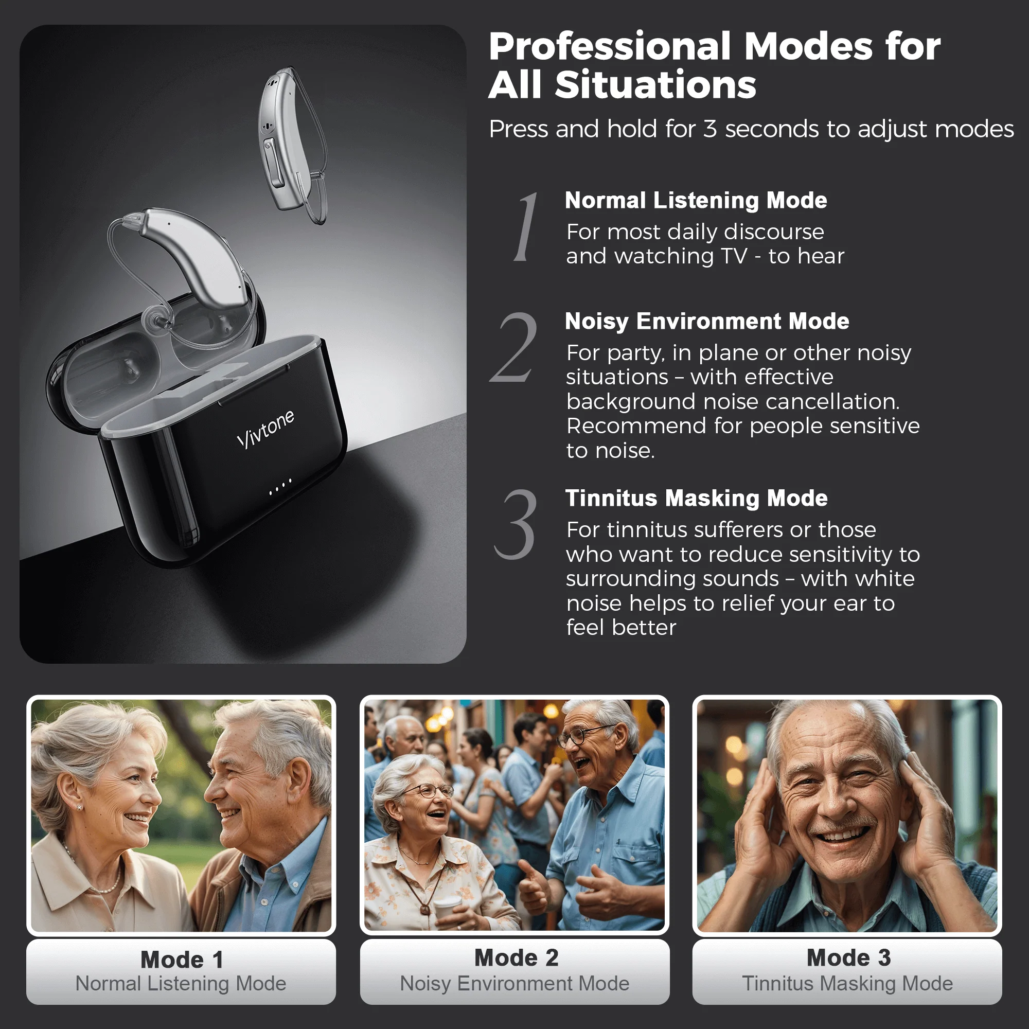 Premium OTC Hearing Aids with Advanced Features