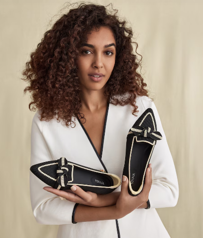 A vibrant collection of Vivaia women’s shoes available in multiple shades and styles