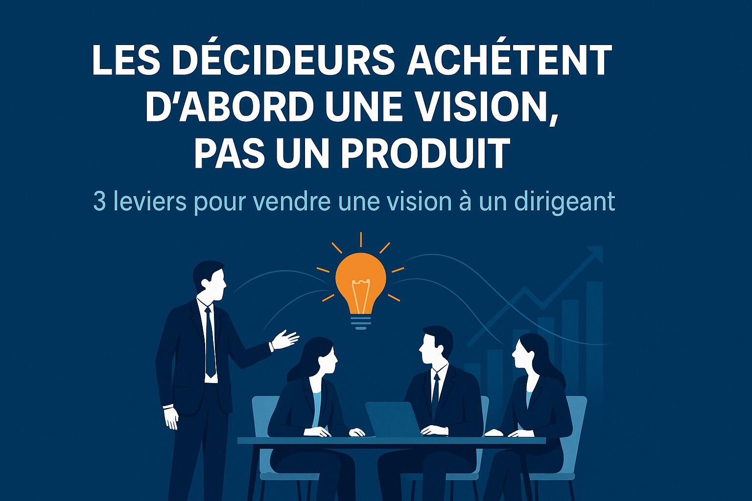 "Les décideurs achètent d'abord une vision, une réponse à un besoin, pas "votre produit", "votre service"