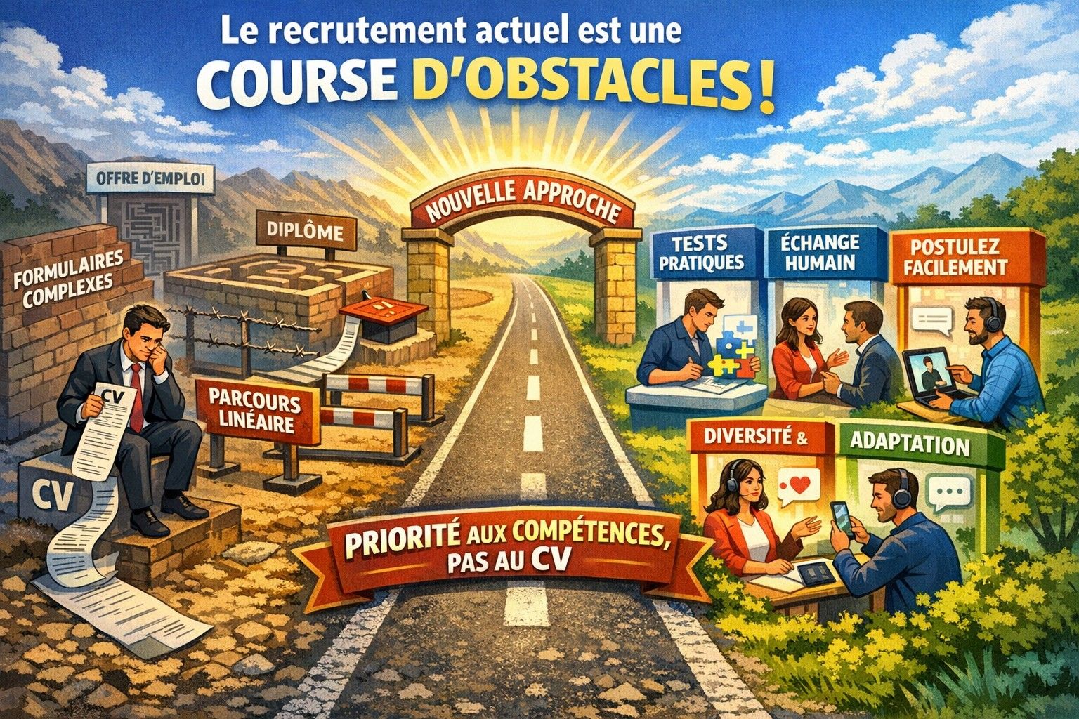 LE RECRUTEMENT ACTUEL EST UNE COURSE D'OBSTACLES