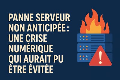 Panne serveur non anticipée : une crise numérique qui aurait pu être évitée...