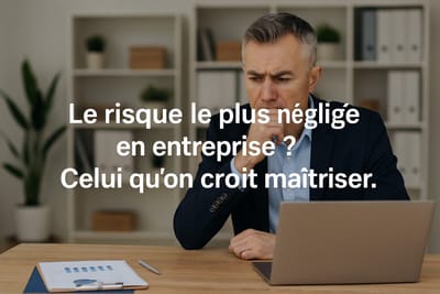 Le risque le plus négligé en entreprise ? Celui qu’on croit maîtriser.