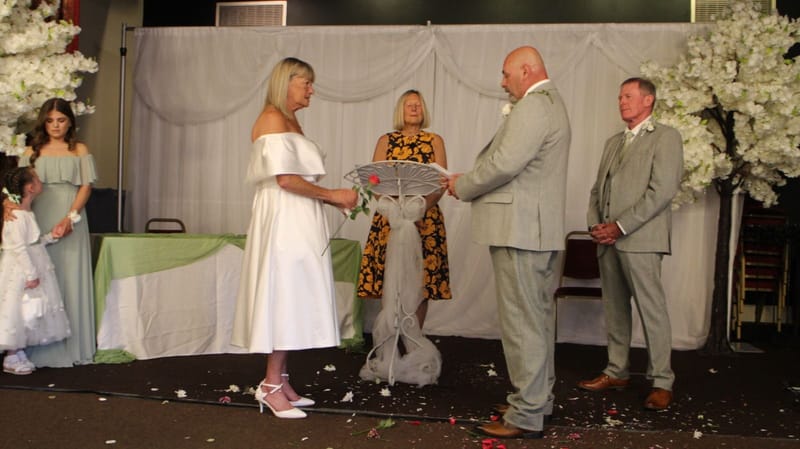 A Relaxed Second Wedding Ceremony – With One Very Unexpected Objection