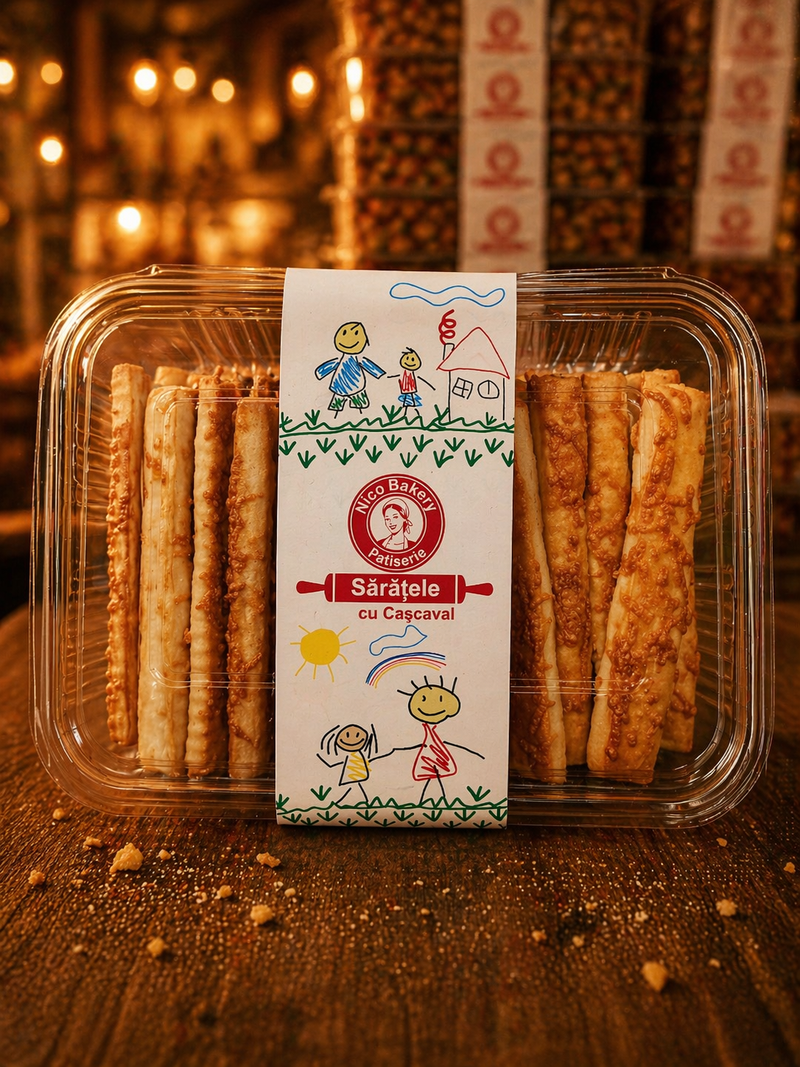 Sărățele cu cașcaval – 350 g