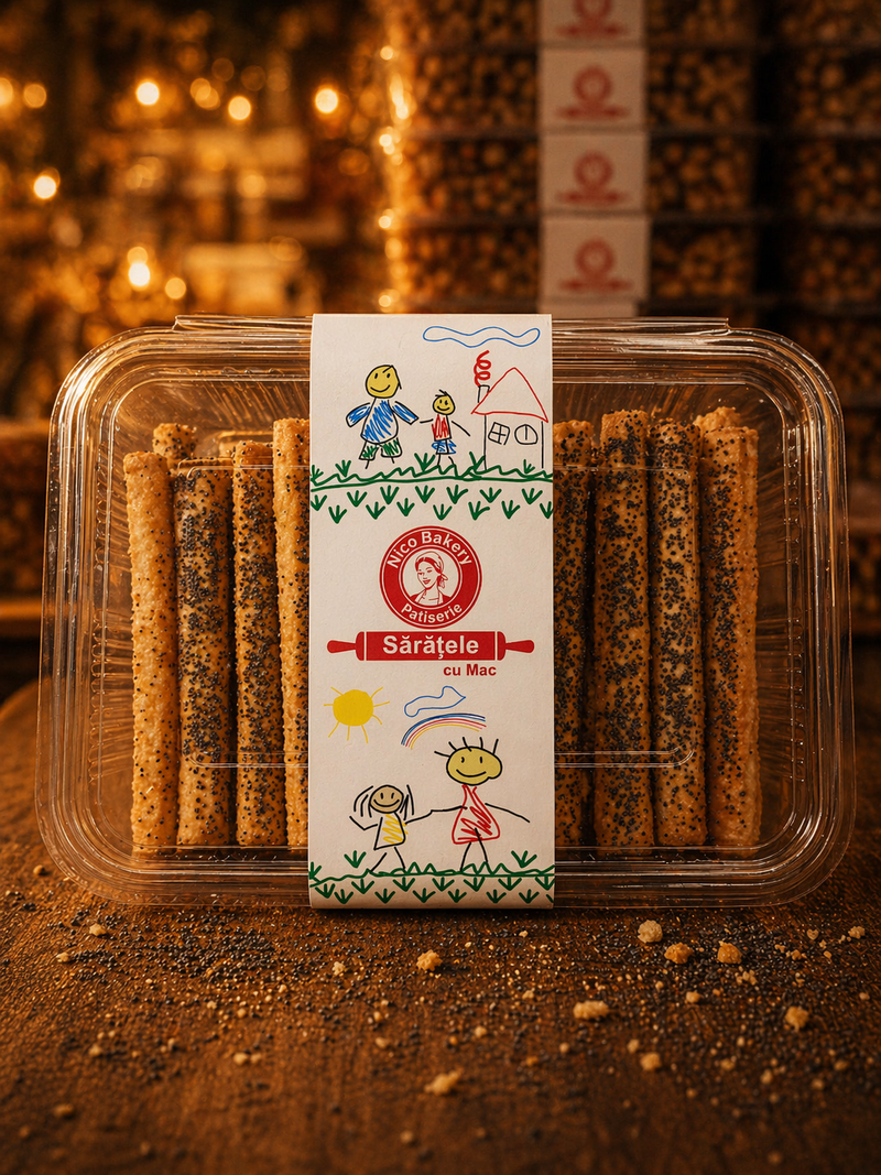 Sărățele cu mac – 350 g