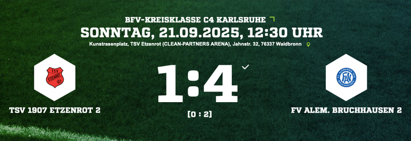 2. Mannschaft: "Zweite" überzeugt weiter, bleibt aber punktlos