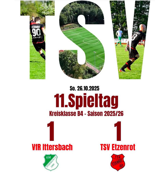 1. Mannschaft: Leistungsgerechte Punkteteilung im Derby