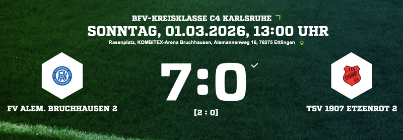 2. Mannschaft: teuer verkauft