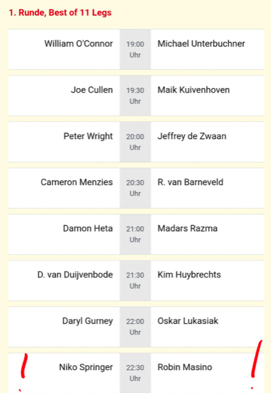 Darts: Robin Masino beim European-Tour Turnier der PDC in Sindelfingen - Morgen ist es soweit, live auf Sport1!