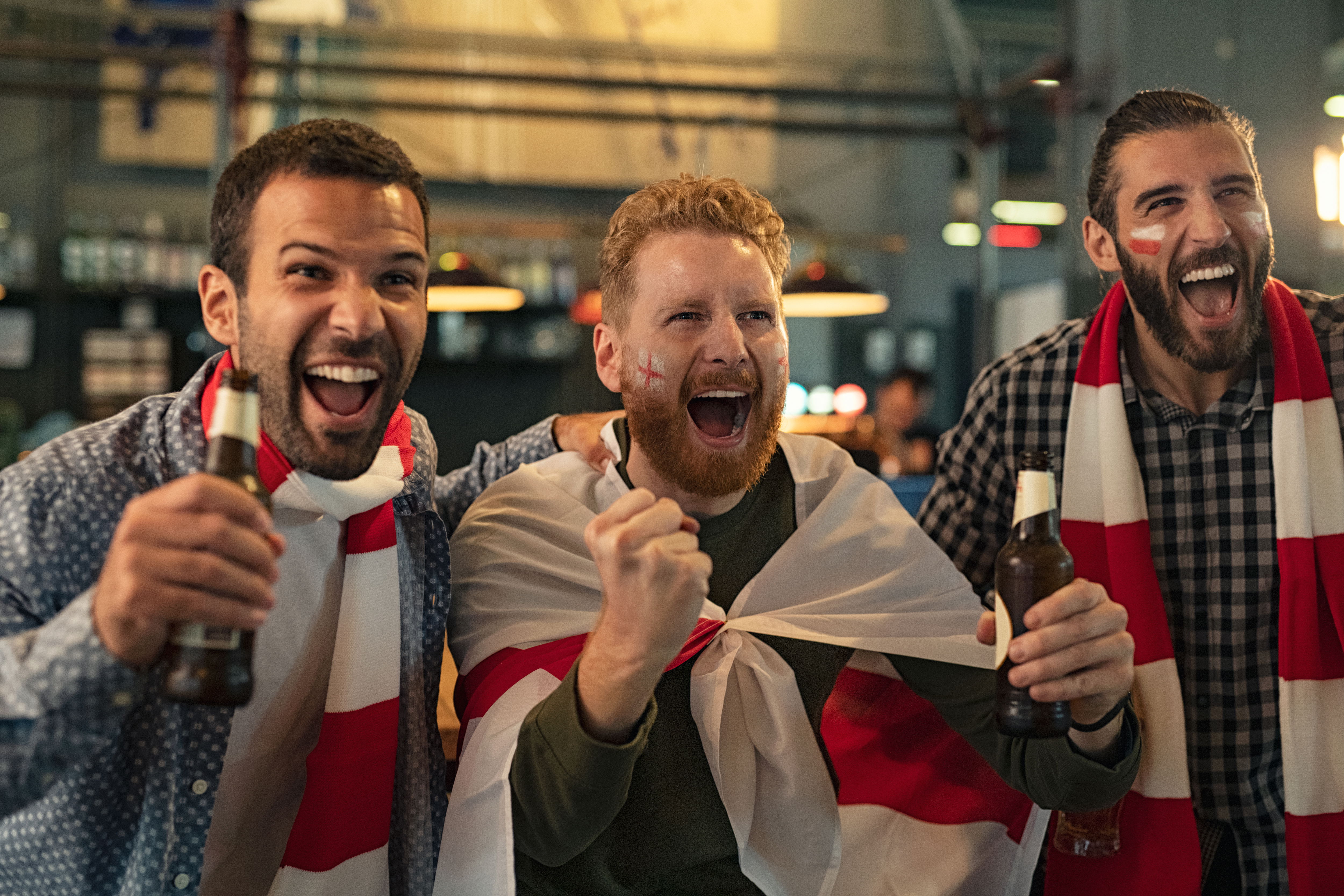 Passionate English Football Supporters