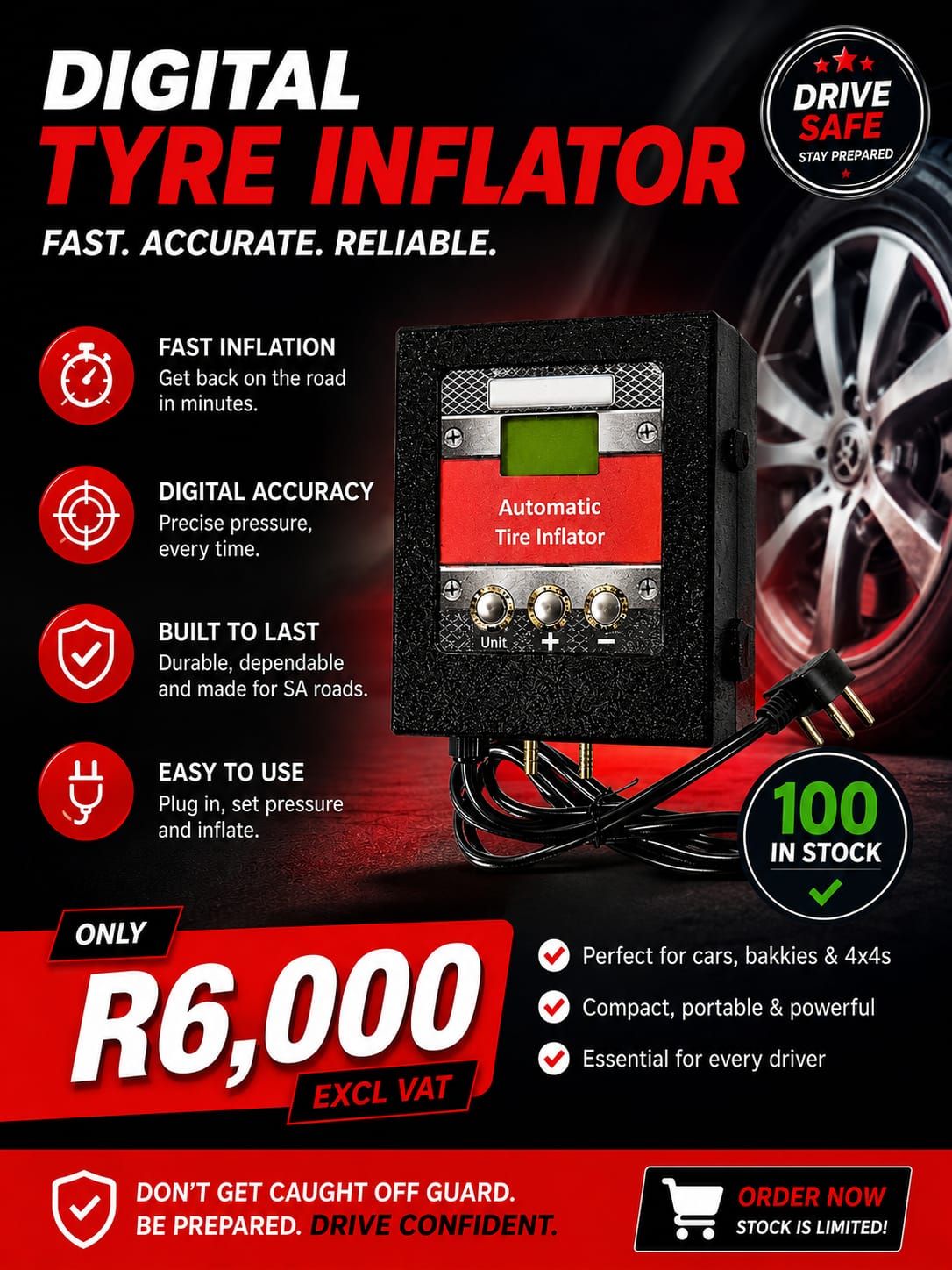 NEW DIGITAL TYRE INFLATOR