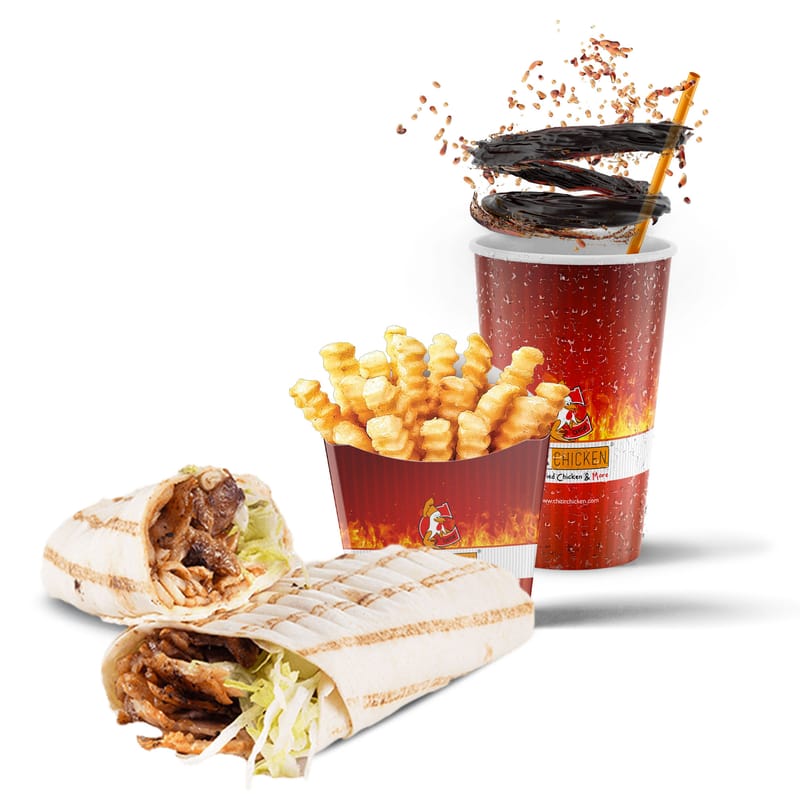 chicken kebab wrap