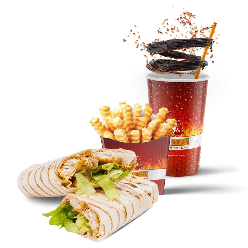 Fried chicken wrap