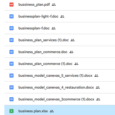 Modèles de business plan