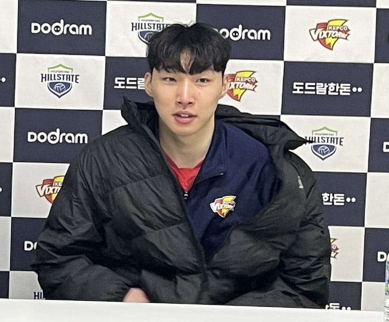 '강스파이크 세터' 한국전력 김주영 "트리플크라운 아까워"