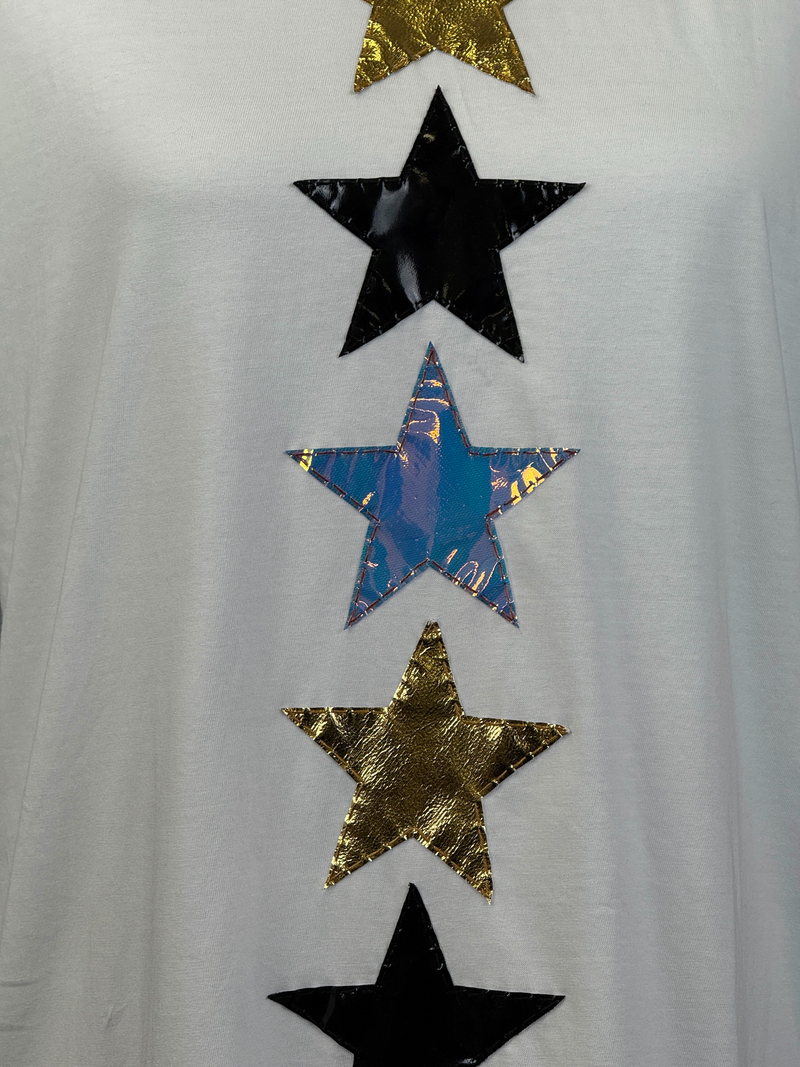 T-Shirt Stelle — Bianco II — foto 4