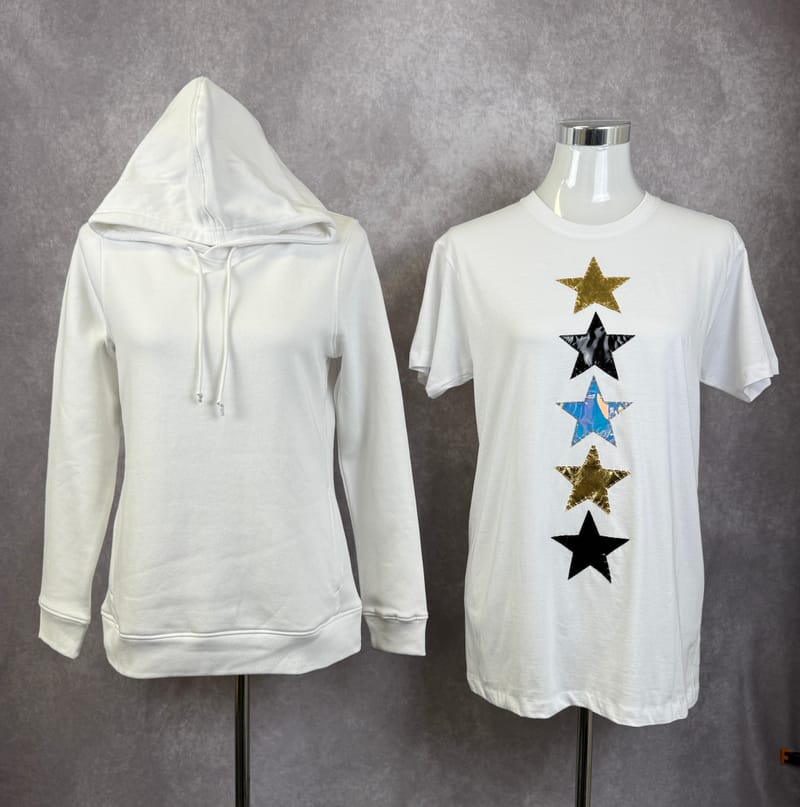Felpa Stelle — Bianco