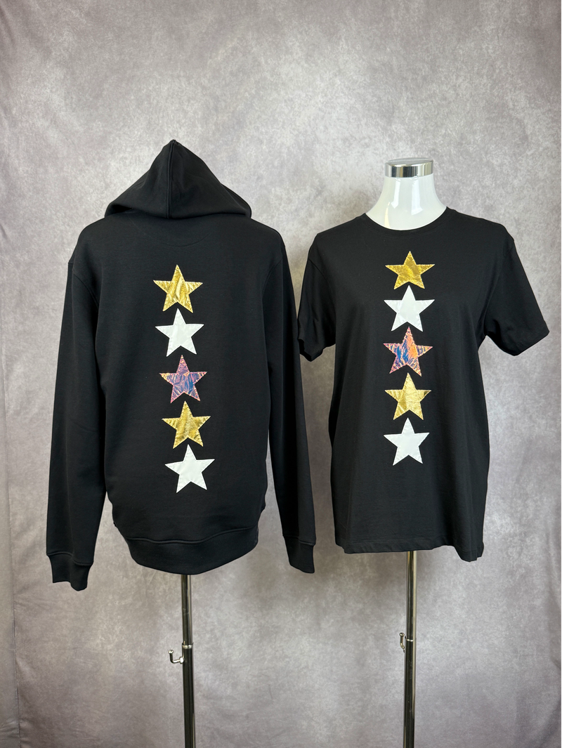 T-Shirt Stelle — Nero