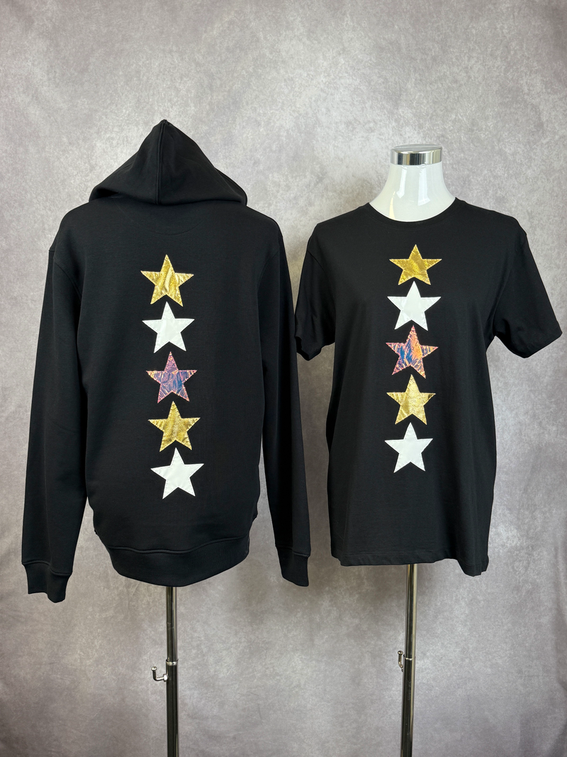 T-Shirt Stelle — Nero — foto 2