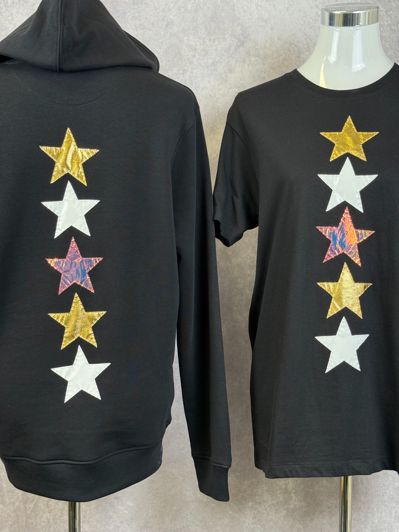 T-Shirt Stelle — Nero — foto 3