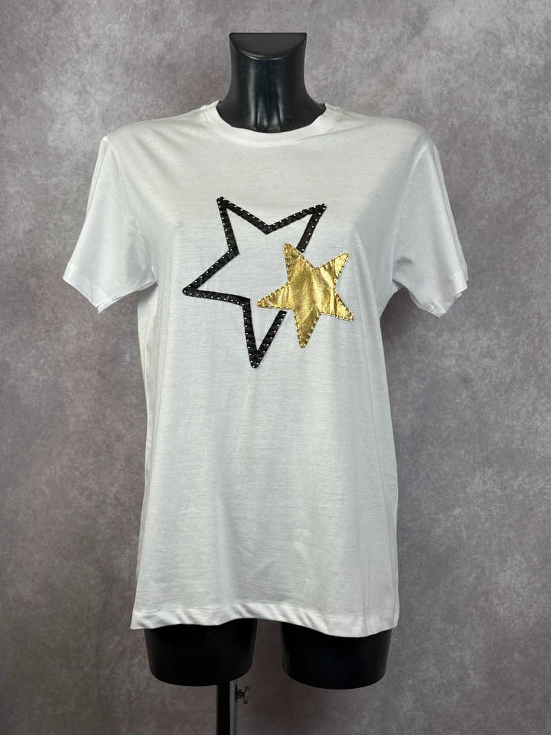 T-Shirt 2 Stelle — Bianco
