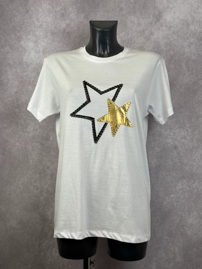 T-Shirt 2 Stelle — Bianco — foto 2