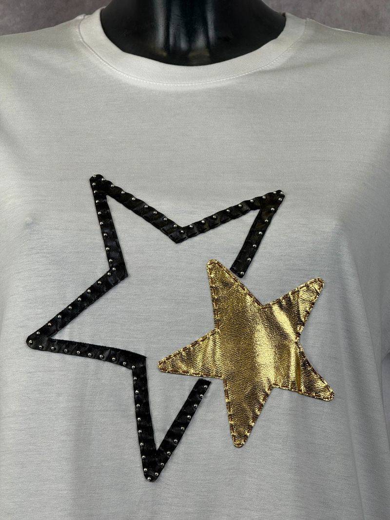 T-Shirt 2 Stelle — Bianco — foto 3