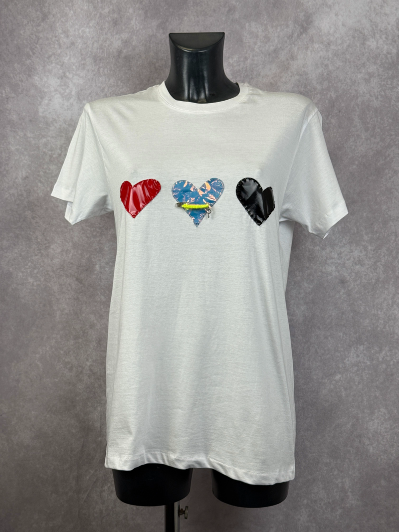 T-Shirt TrisLove — Bianco