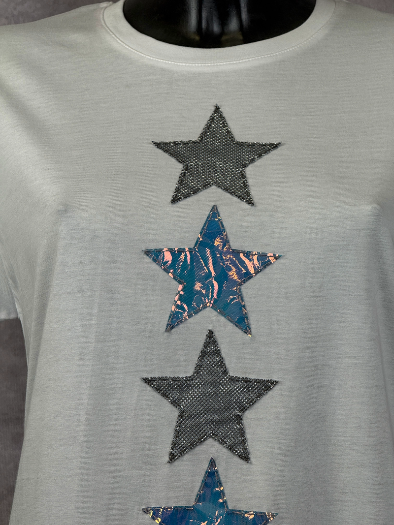 T-Shirt Stelle — Bianco I — foto 3