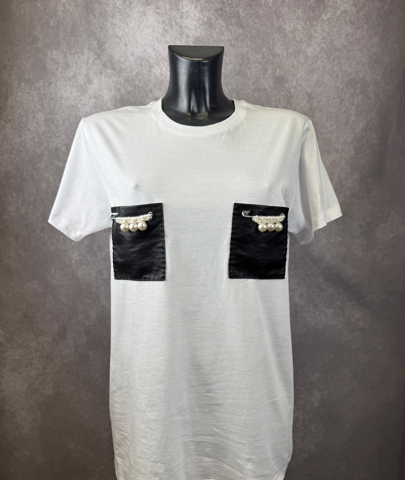 T-Shirt TascPerle — Bianco