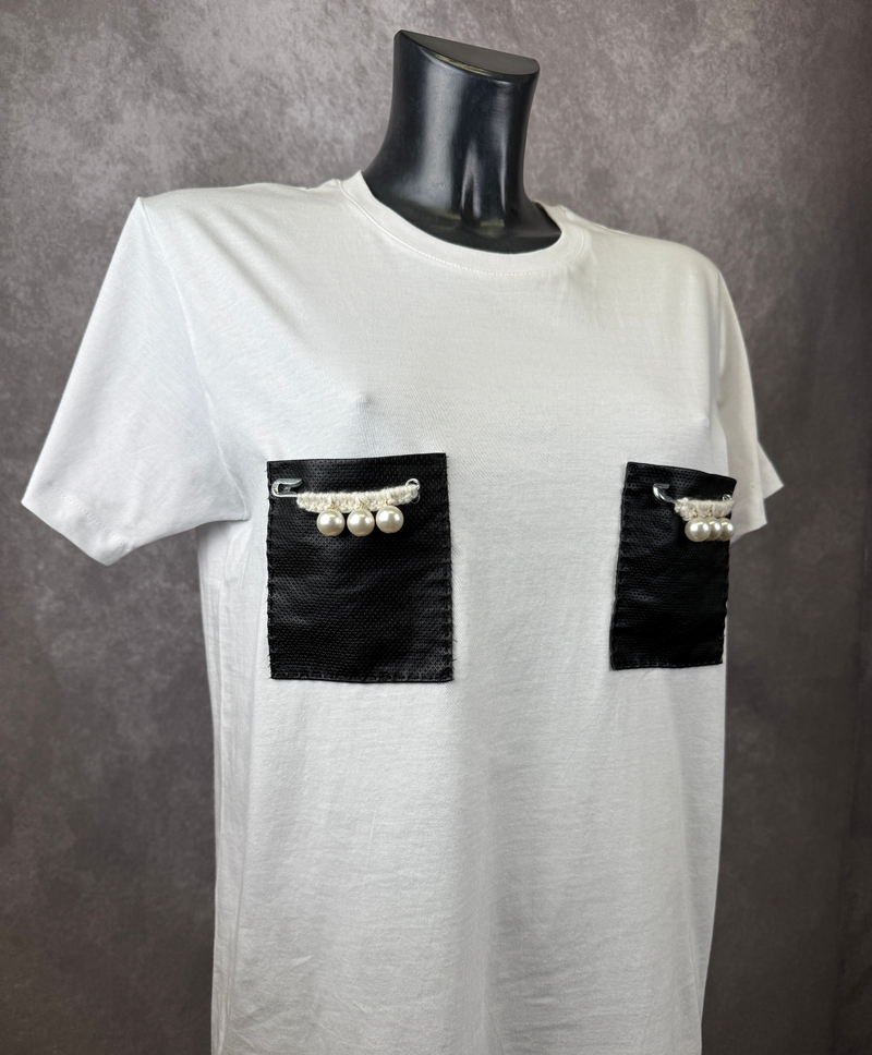 T-Shirt TascPerle — Bianco — foto 2