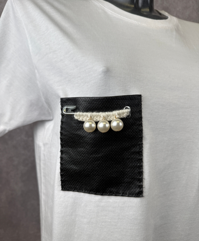 T-Shirt TascPerle — Bianco — foto 3