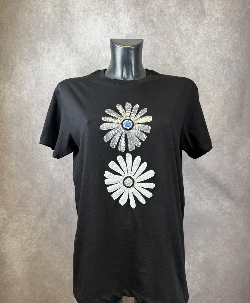 T-Shirt Fiorelloni — Nero