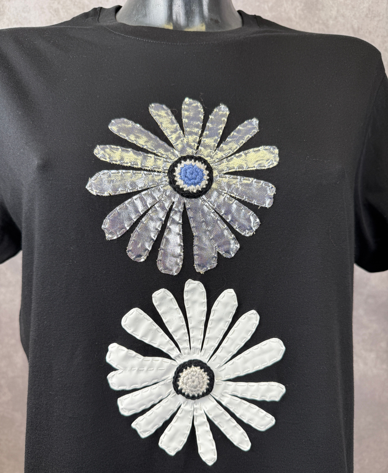 T-Shirt Fiorelloni — Nero — foto 3