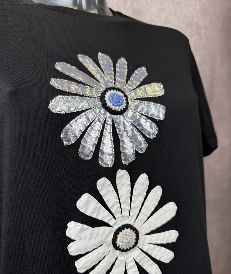 T-Shirt Fiorelloni — Nero — foto 4
