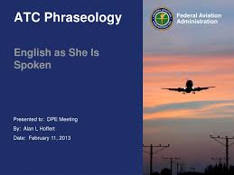 RADIO PHRASEOLOGY