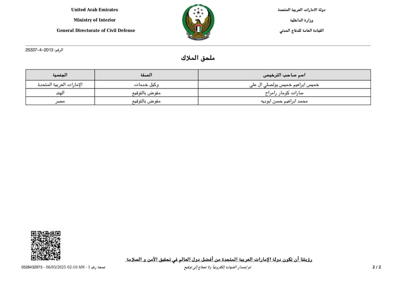 شهادة الاستيفاء