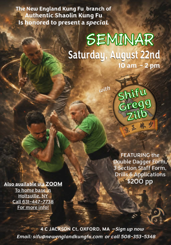 Seminar with Shifu Gregg Zilb