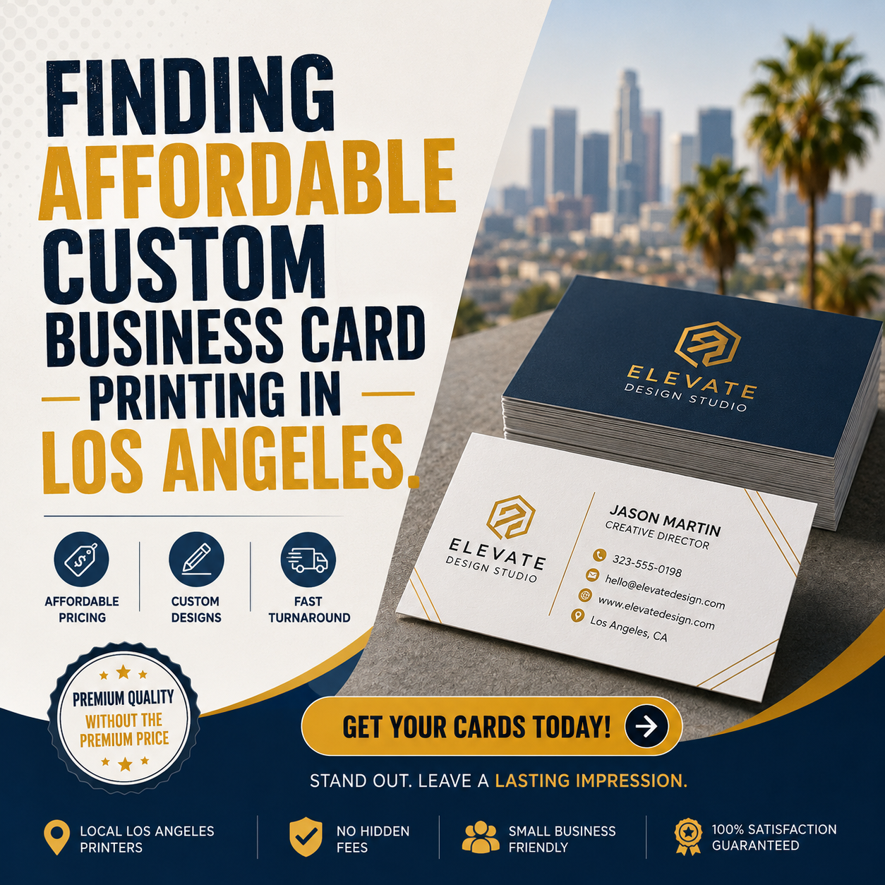 Custom Business Card Printing in Los Angeles