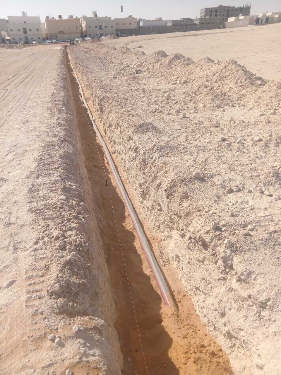 اعمال البنية التحتية لمشروع مخطط فهد المقبل 