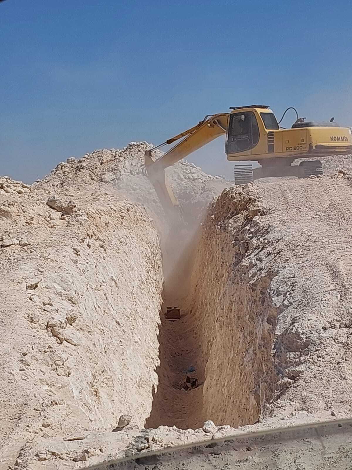 اعمال البنية التحتية لمشروع مخطط فهد المقبل 