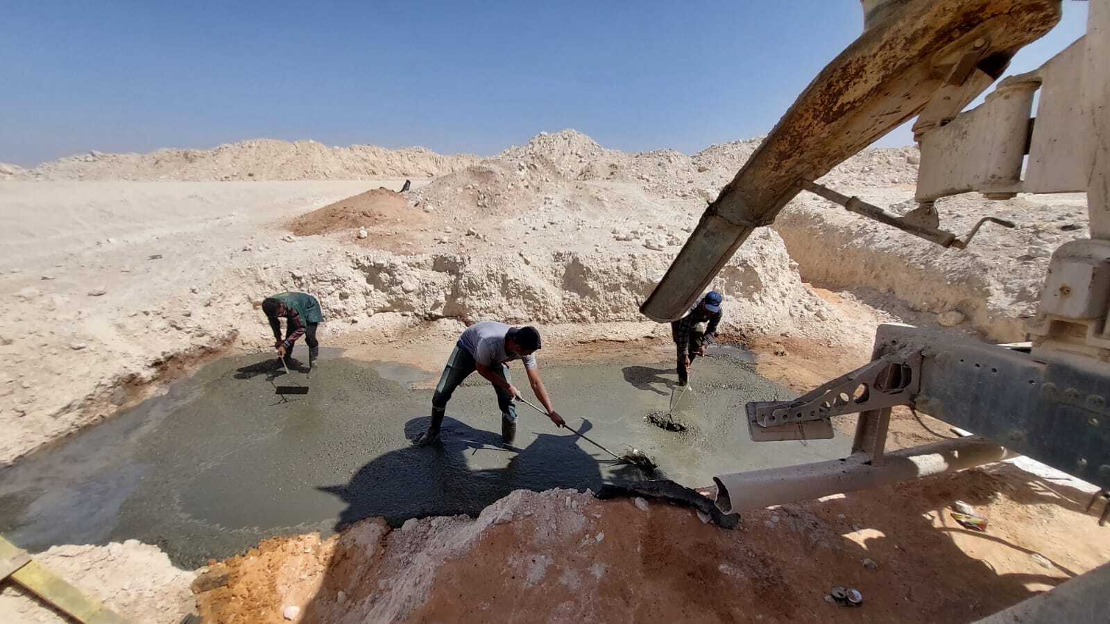 اعمال البنية التحتية لمشروع مخطط فهد المقبل 