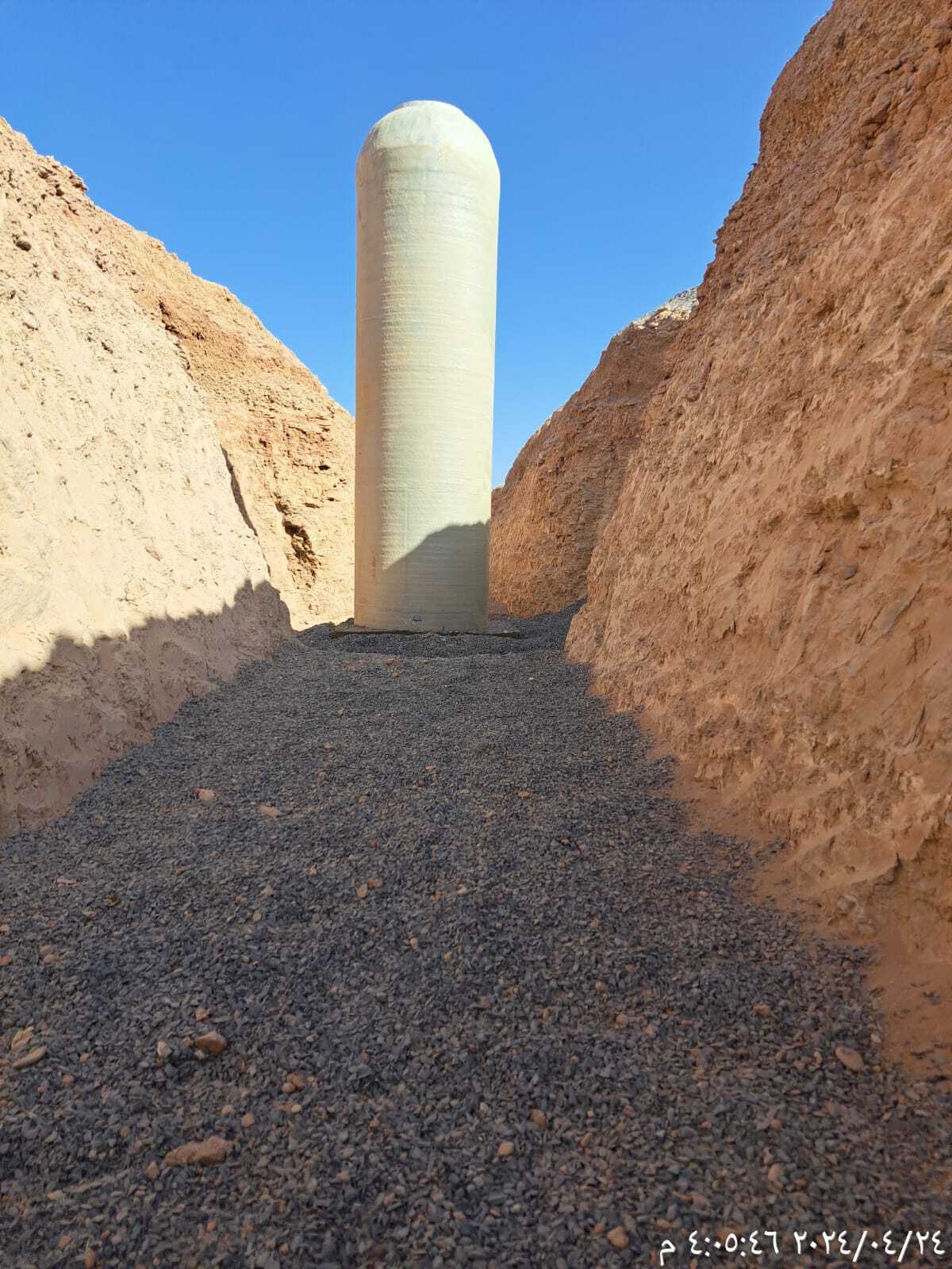 تنفيذ شبكة الصرف الصحي بمخطط الغد مدينة تبوك 