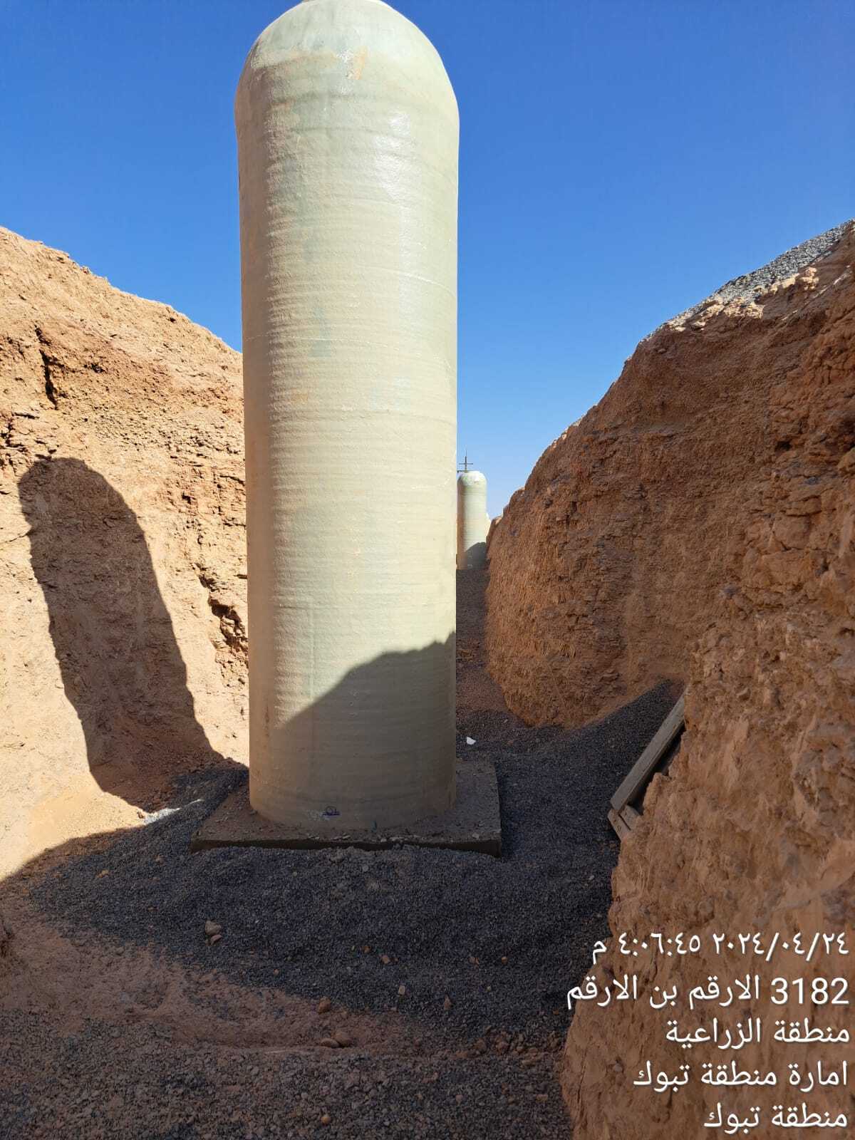 تنفيذ شبكة الصرف الصحي بمخطط الغد مدينة تبوك 